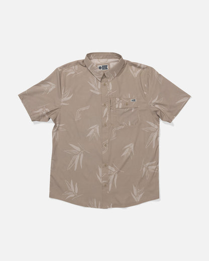 Salty Crew Flagship UV Button Up Khaki