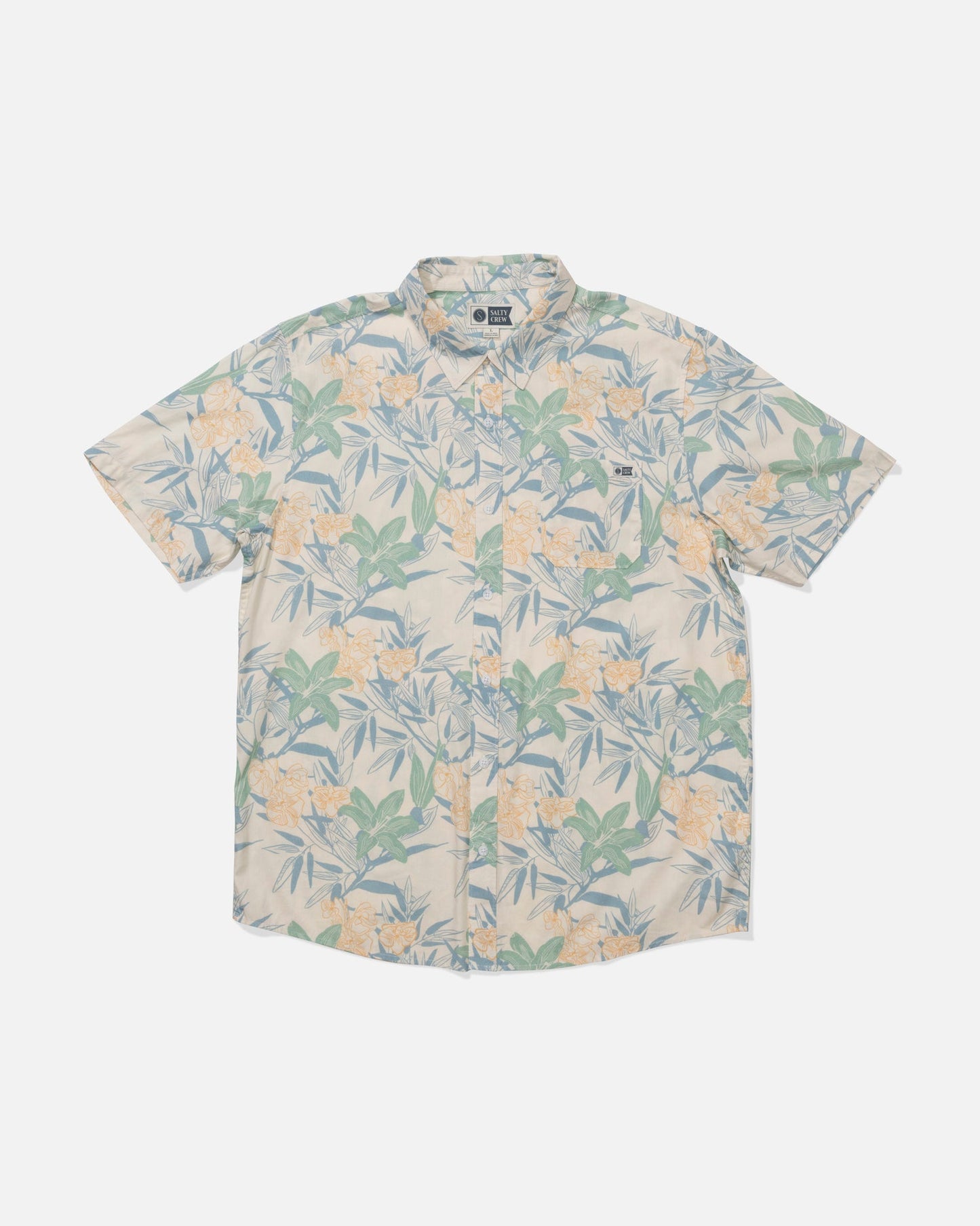 Salty Crew Crew SS Button Up Off White