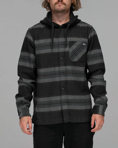 Salty Crew Outback Hooded Coal