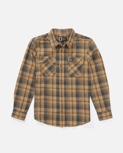 Salty Crew Daybreak Boys Flannel Khaki