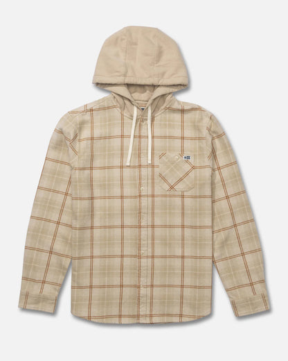 Salty Crew Whitewash hooded Flannel Birch