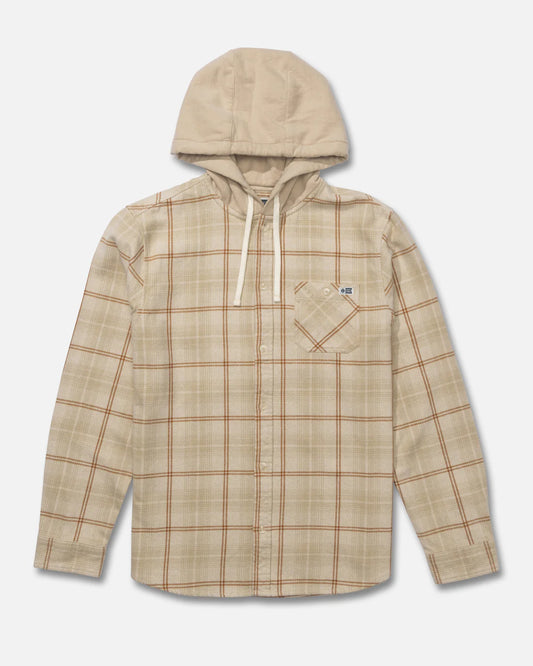 Salty Crew Whitewash hooded Flannel Birch