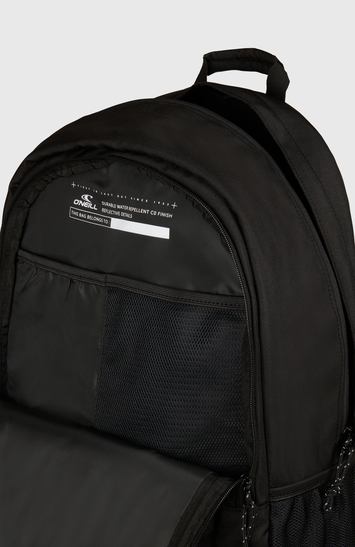 O'Neill Boarder Backpack Black Beige Quarry