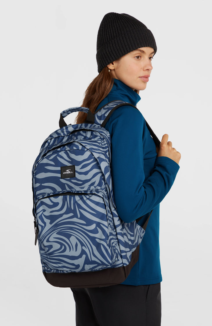 O'Neill Santa Cruz Backpack Blue Swirl Zebra