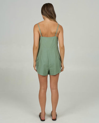 Salty Crew Driftwood Romper Green