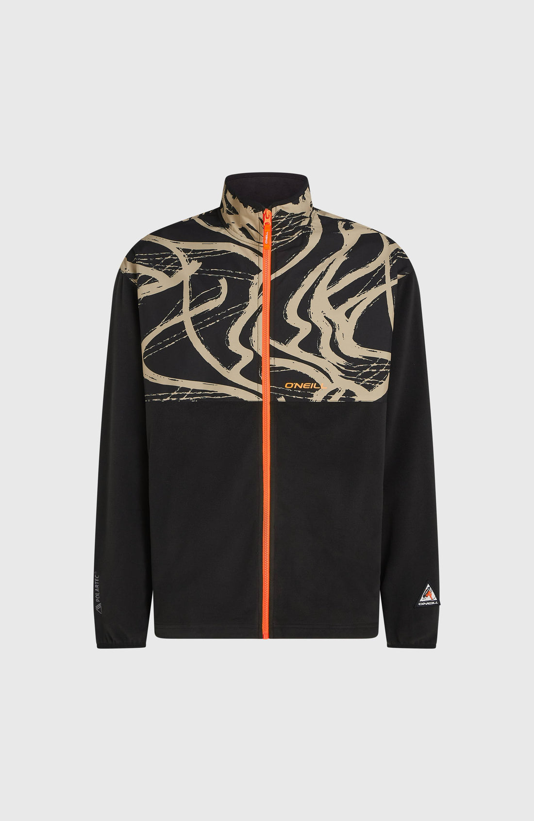 O'Neill | Men FWC'Play Polartec Full-Zip Hyperfleece | Beige Snowtracks