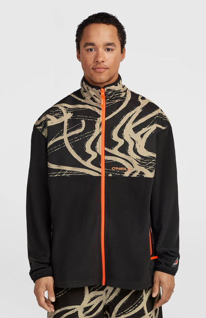 O'Neill | Men FWC'Play Polartec Full-Zip Hyperfleece | Beige Snowtracks