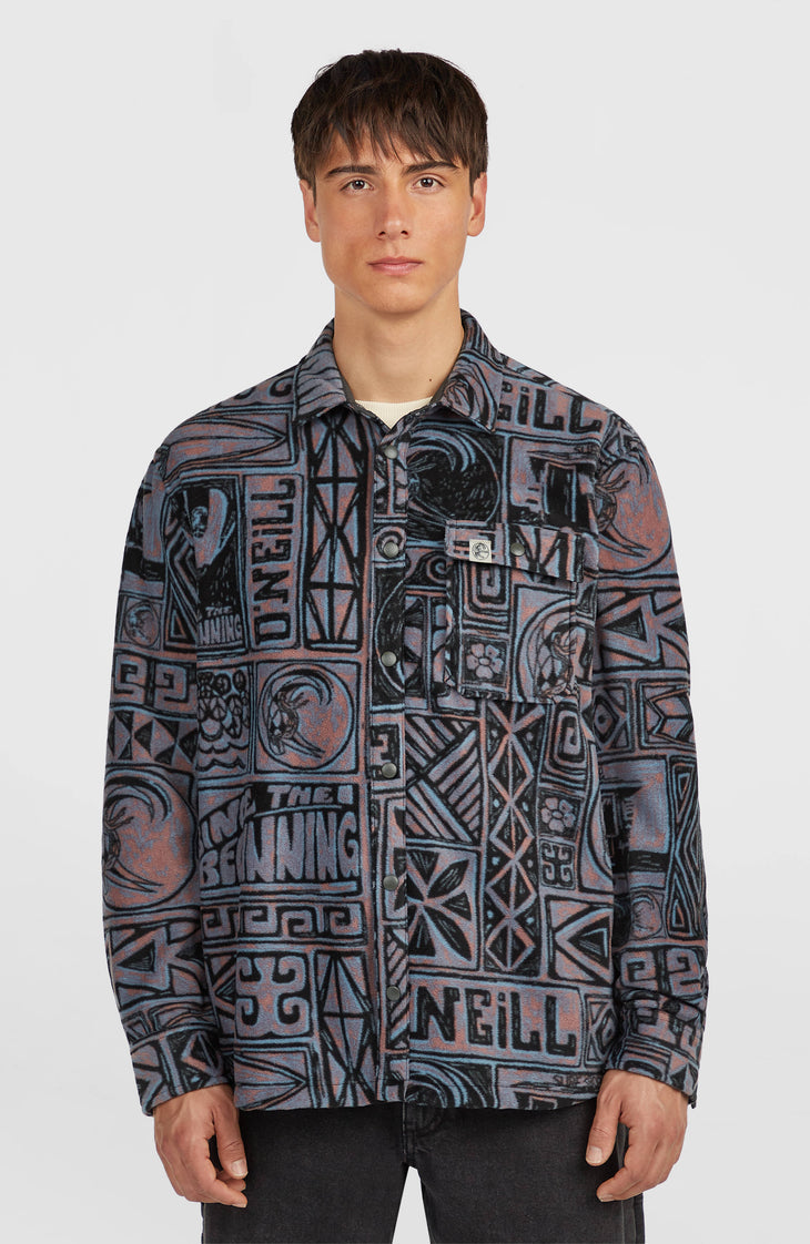 O'Neill | O'riginals Superfleece Shirt | Purple Stamps