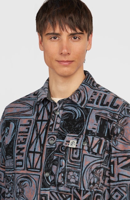 O'Neill | O'riginals Superfleece Shirt | Purple Stamps