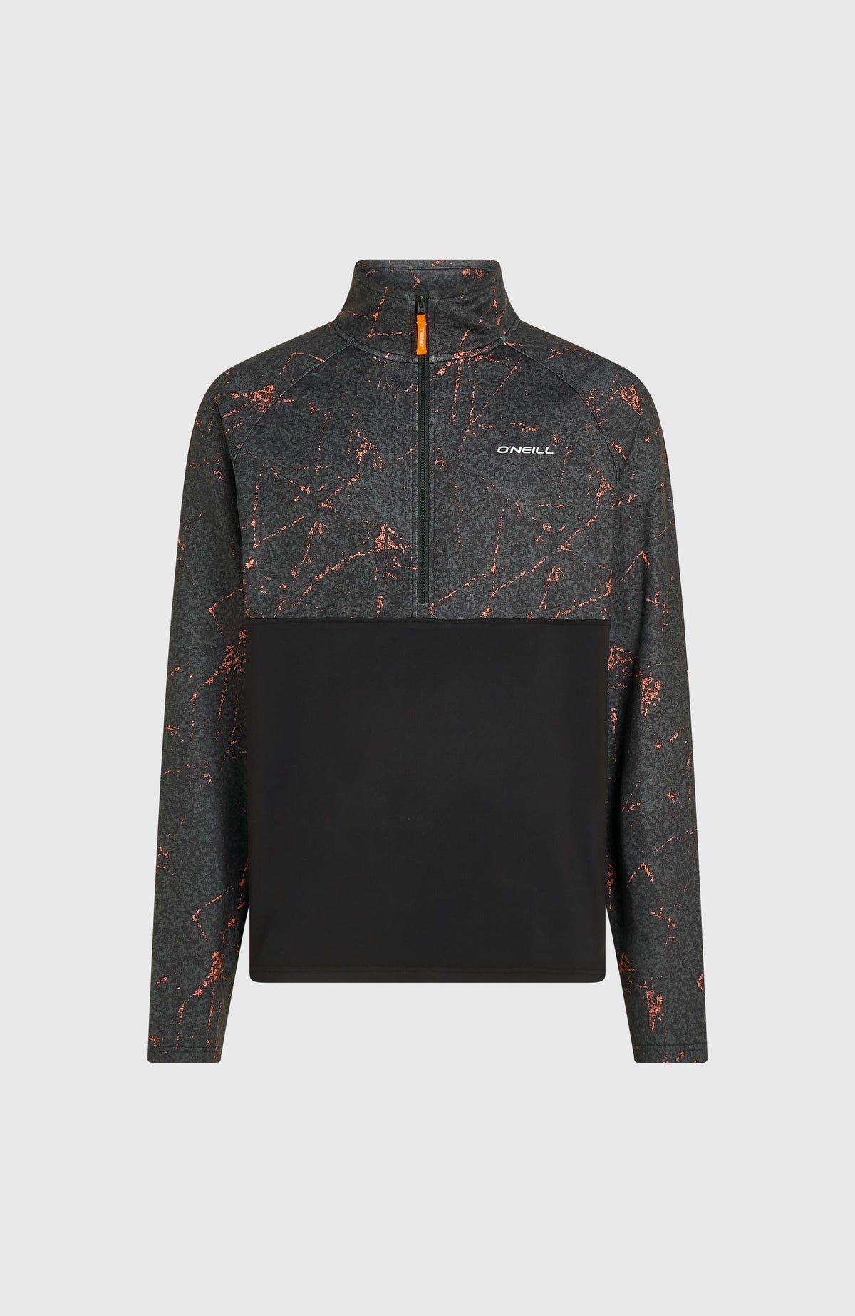 O'Neill | Man FWC'Cruz Printed Half-Zip Fleece | Black Basalt