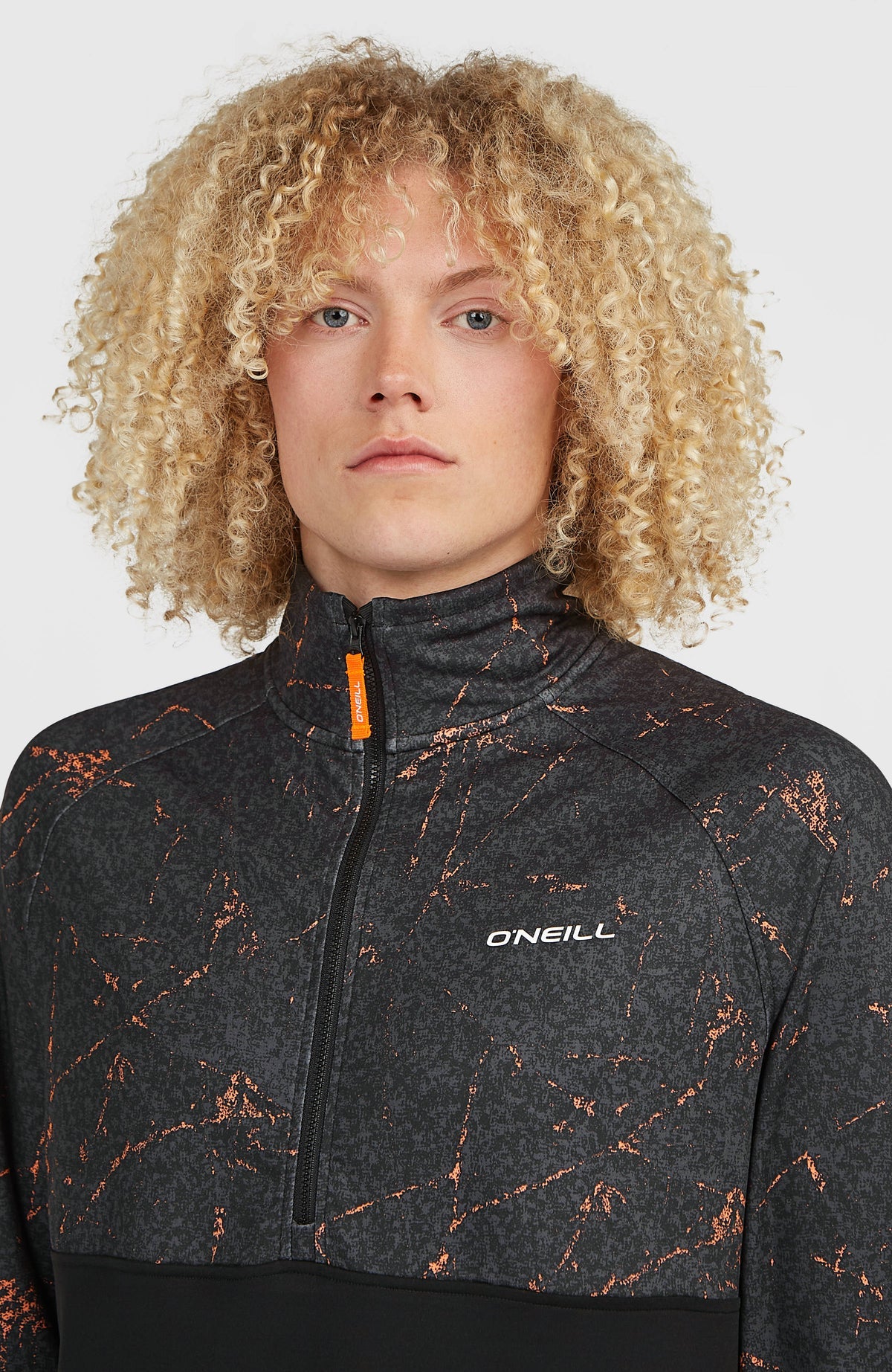 O'Neill | Man FWC'Cruz Printed Half-Zip Fleece | Black Basalt