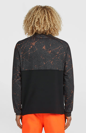 O'Neill | Man FWC'Cruz Printed Half-Zip Fleece | Black Basalt