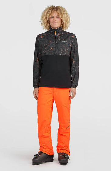 O'Neill | Man FWC'Cruz Printed Half-Zip Fleece | Black Basalt