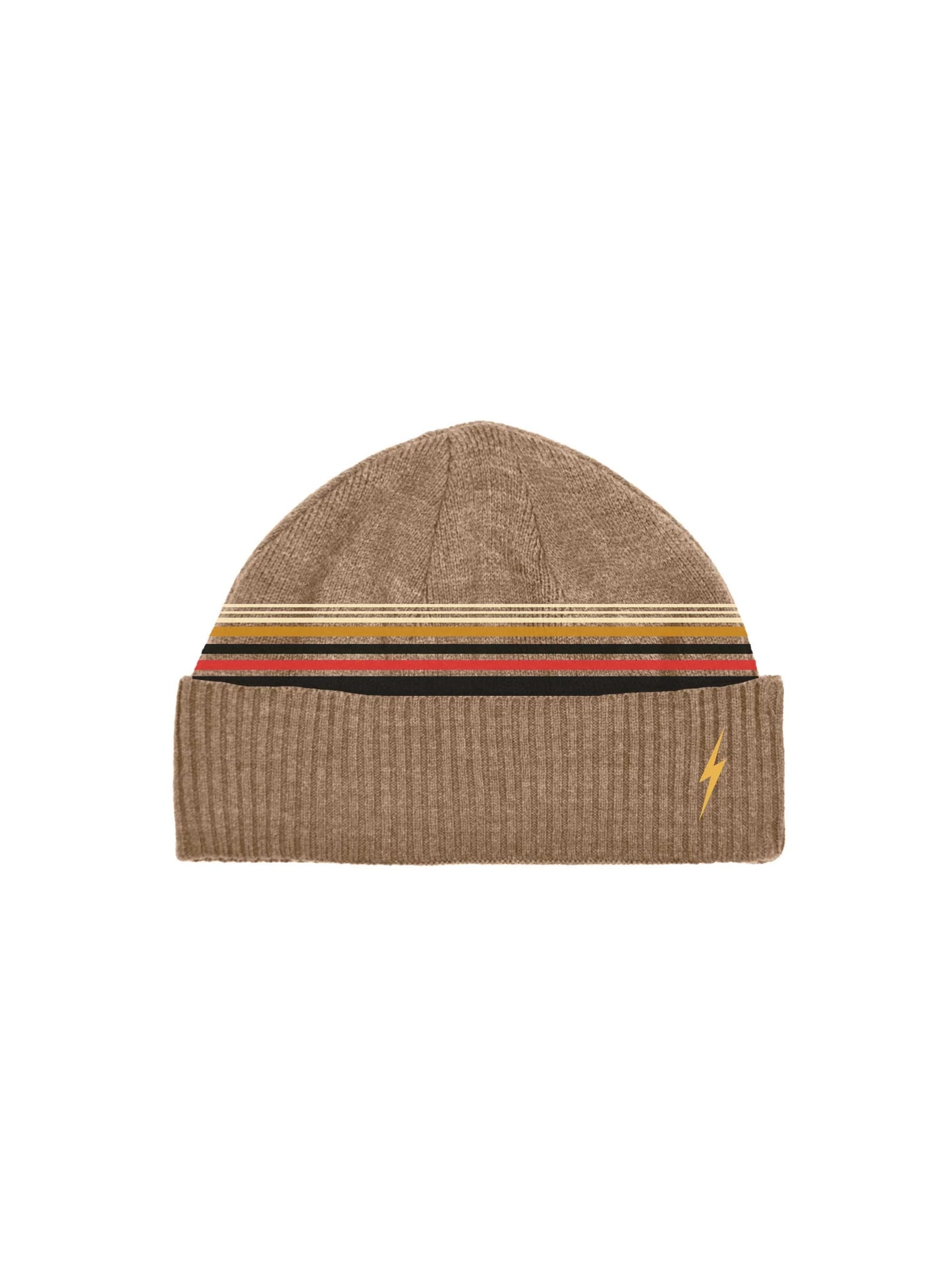 lightning Bolt BEANIE WITH STRIPES