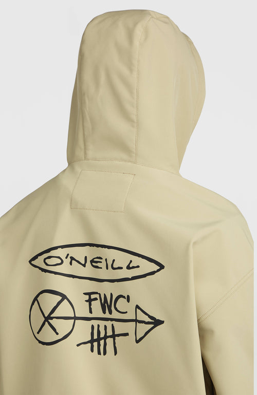 O'Neill | Men FWC'Play Softshell Hoodie | Olive Blush