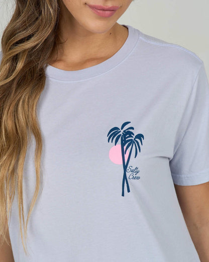 Salty Crew Geo Palm BF Tee Fog