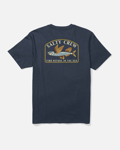 Salty Crew Fly Home SS Tee - Blue Navy