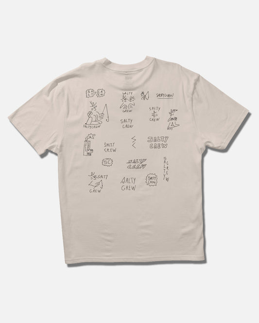 Salty Crew Reel LB Tee - Off White