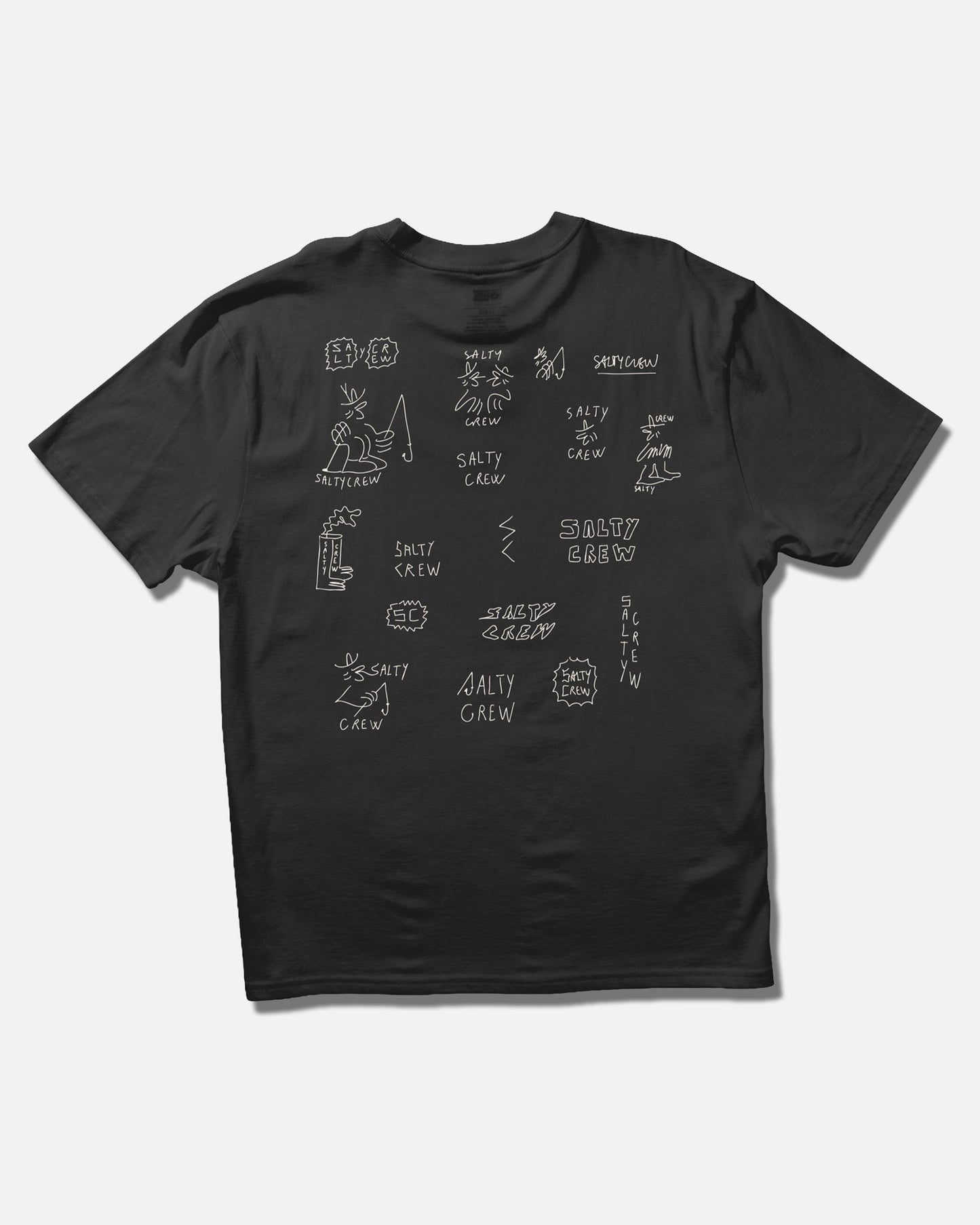 Salty Crew Reel LB Tee - Pirate Black