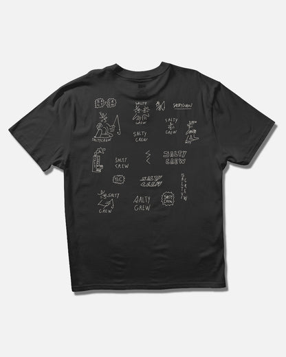 Salty Crew Reel LB Tee - Pirate Black