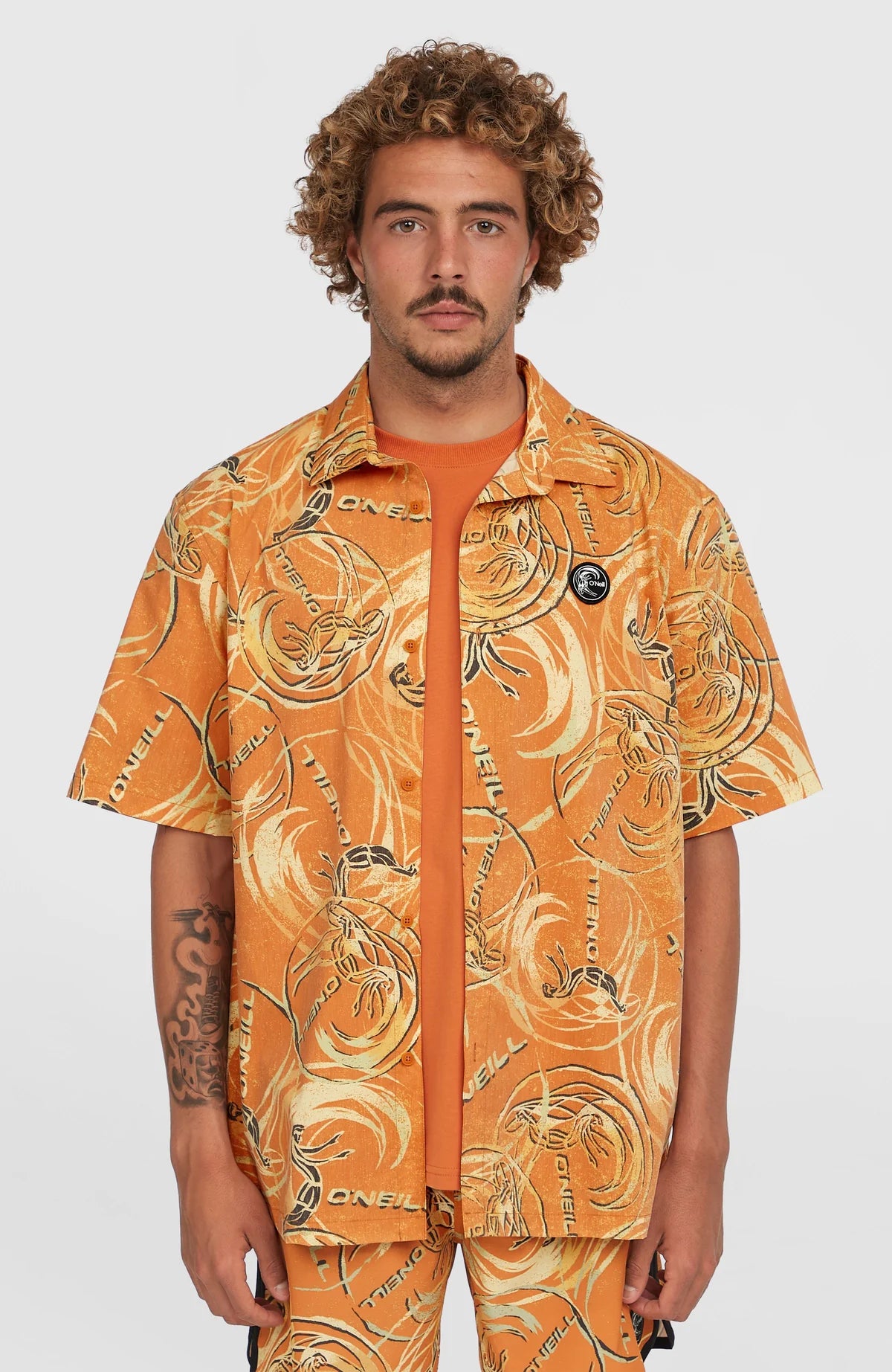 O'Neill O'Riginals UPF 50+ Short Sleeve Shirt | Orange O'riginals UPF50 Orange Originals