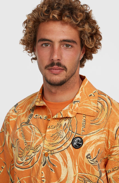 O'Neill O'Riginals UPF 50+ Short Sleeve Shirt | Orange O'riginals UPF50 Orange Originals