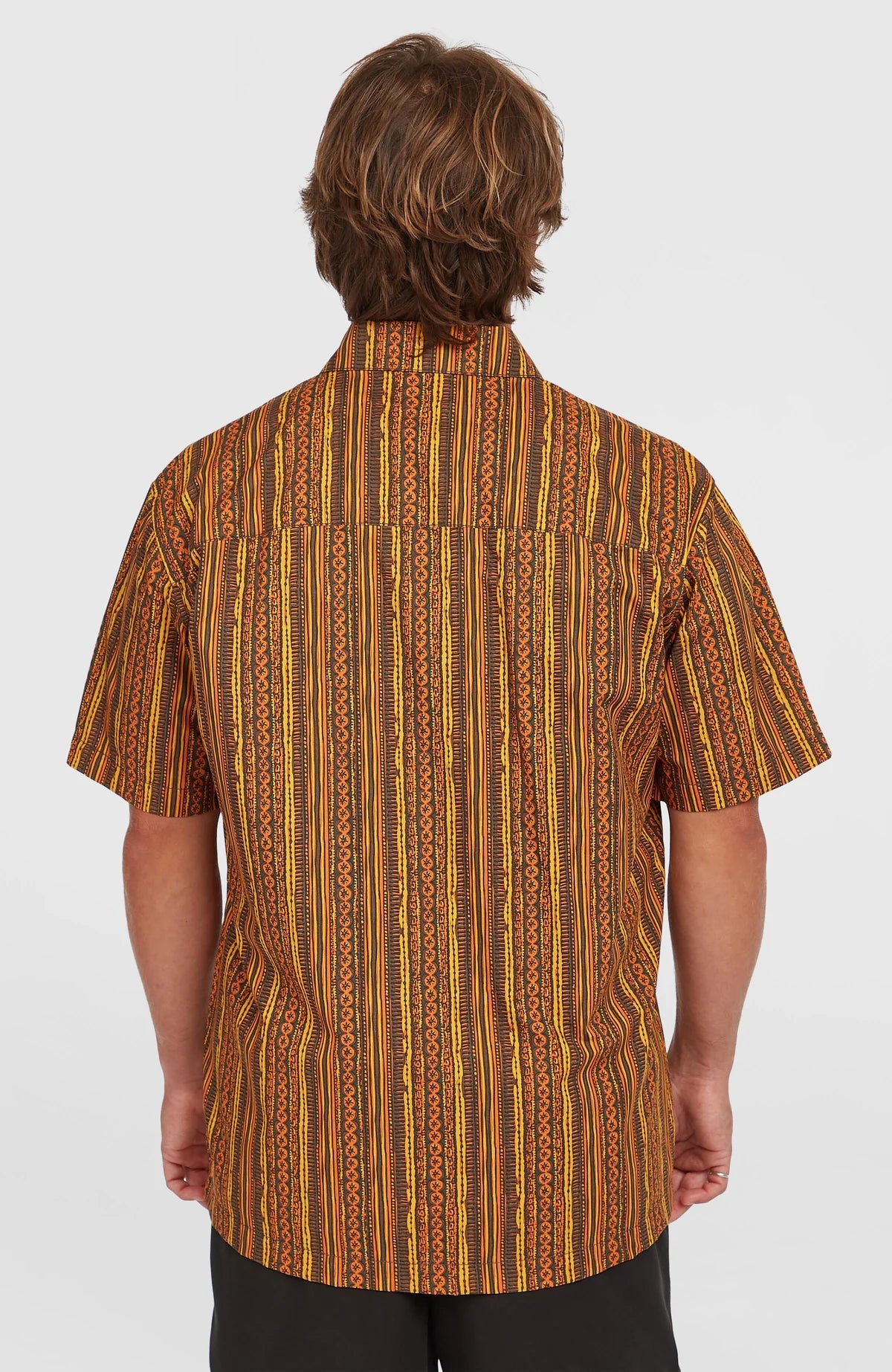 O´Neill Print Shirt Orange Pressed Lines