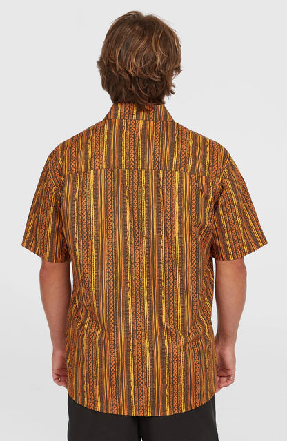 O´Neill Print Shirt Orange Pressed Lines