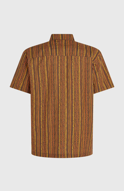 O´Neill Print Shirt Orange Pressed Lines