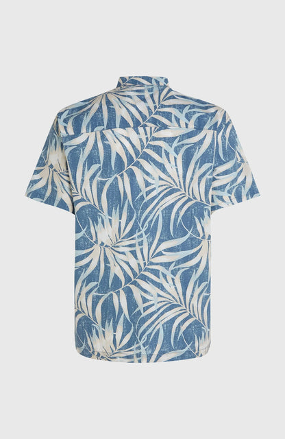 O´Neill Print Shirt Blue Dipped Leaves