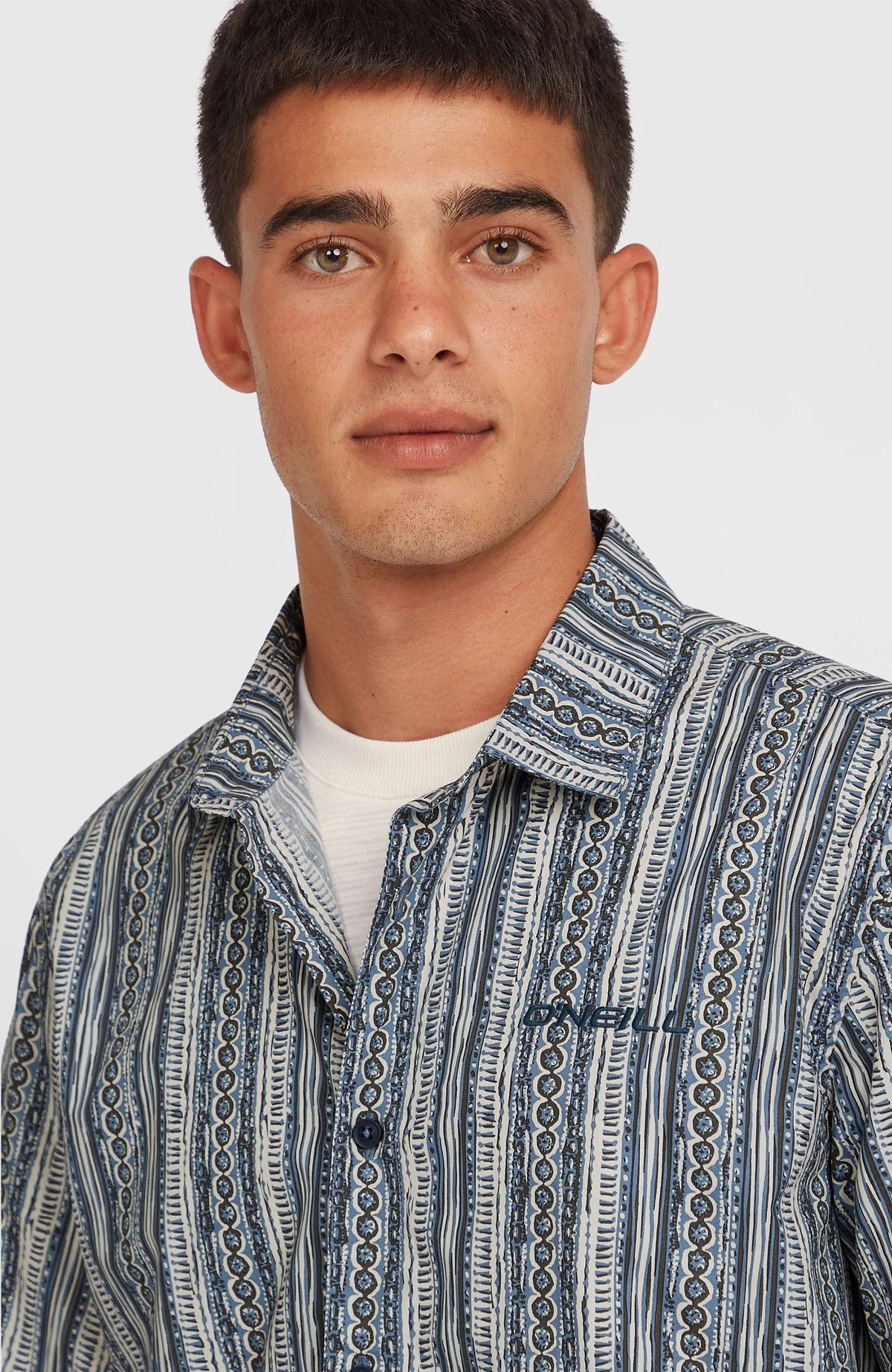 O´Neill Print Shirt Blue Pressed Lines