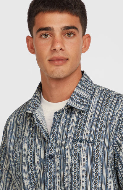 O´Neill Print Shirt Blue Pressed Lines