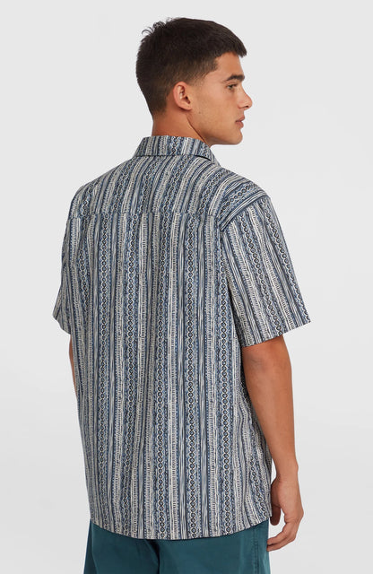 O´Neill Print Shirt Blue Pressed Lines