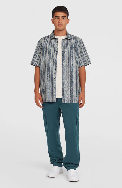 O´Neill Print Shirt Blue Pressed Lines