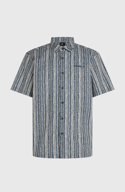 O´Neill Print Shirt Blue Pressed Lines