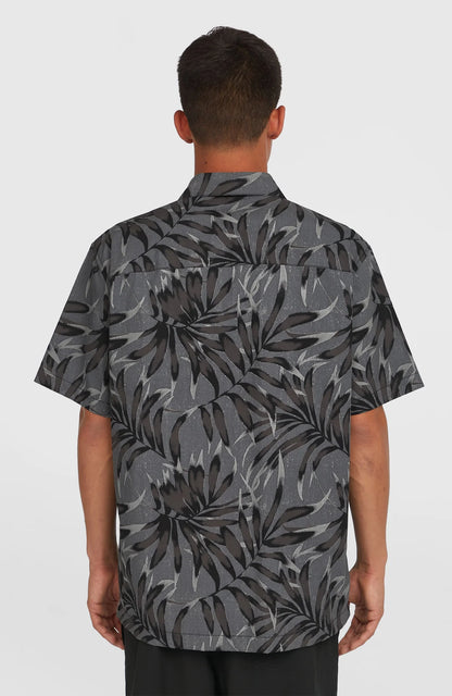O´Neill Print Shirt Black Dipped Leaves