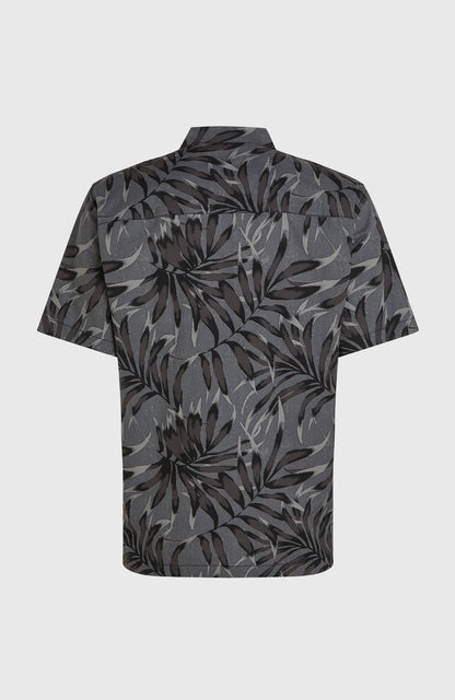 O´Neill Print Shirt Black Dipped Leaves