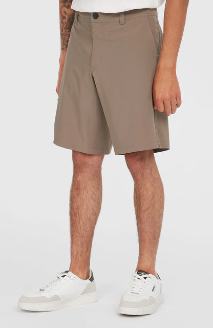 Men Hybrid Chino 19" Shorts | Brown