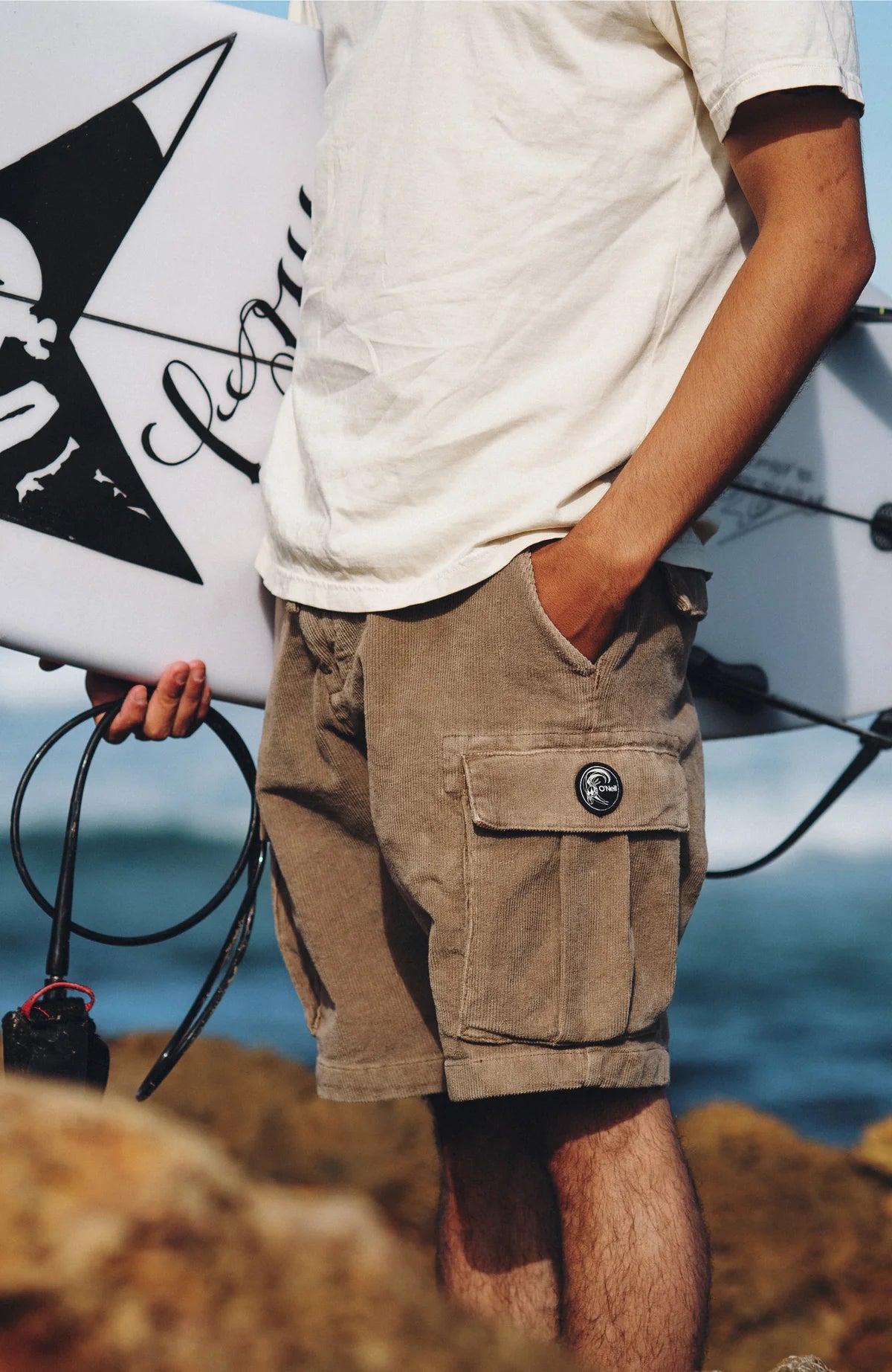 O'Neill Original Cord Cargo Shorts Pure Cashmere
