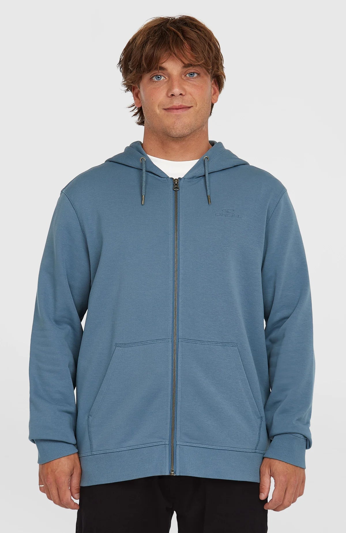 O'neill Men Small Logo Full Zip Hoodie | light Blue