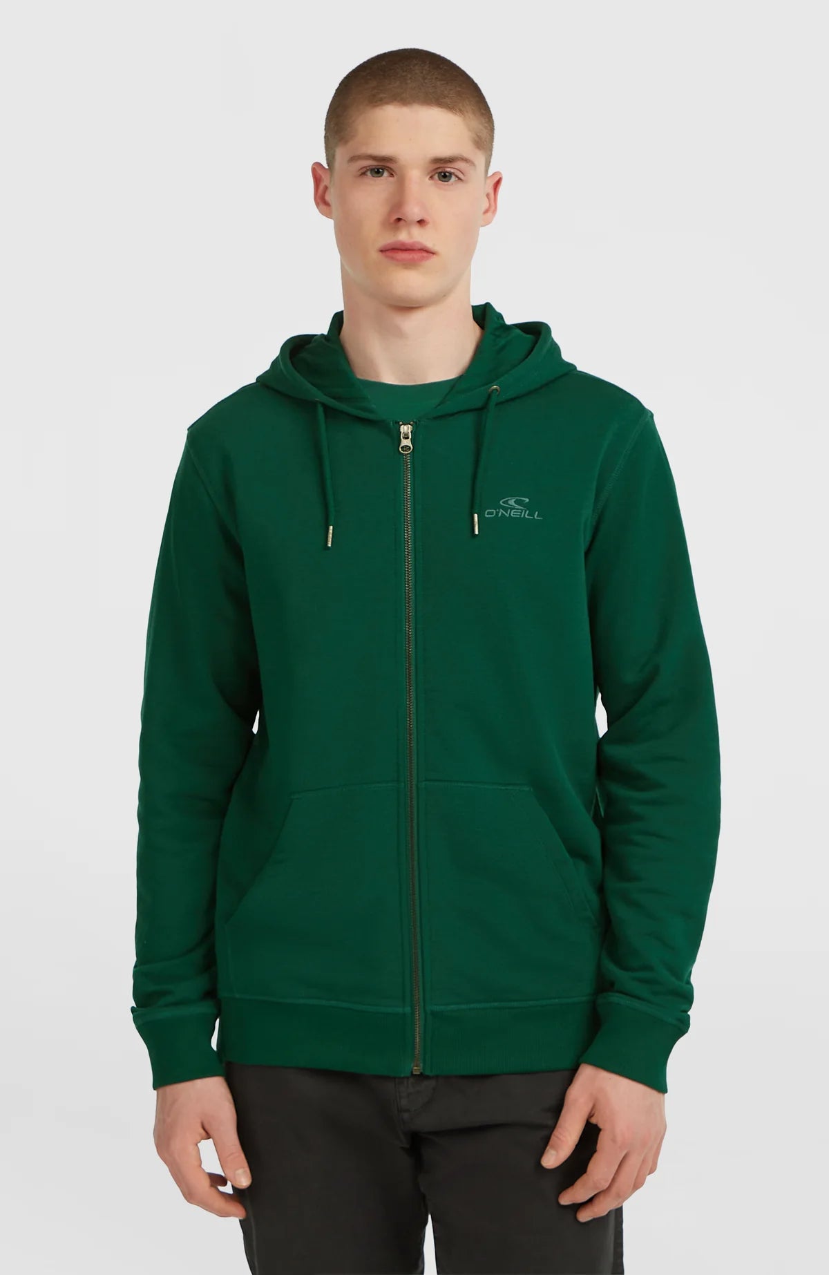 O'neill Men Small Logo Full Zip Hoodie | Green