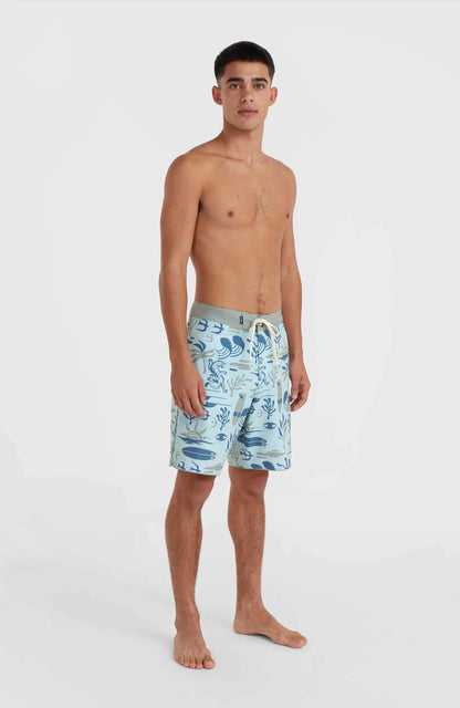 Men Hyperfreak Mysto Scallop 19'' Boardshorts | Blue