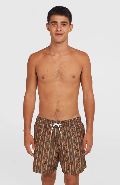 O´Neill Cali Print 15" Swimshorts Orange Pressed Lines