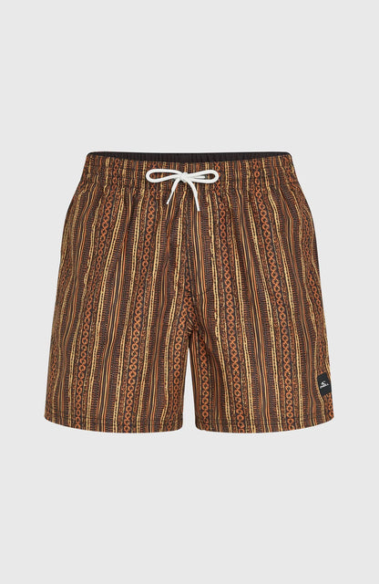 O´Neill Cali Print 15" Swimshorts Orange Pressed Lines