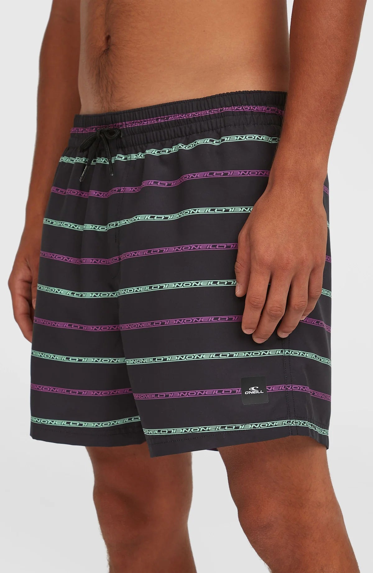 O'Neill Cali First 15'' Swimshorts Black Purple Stripes TALLA M
