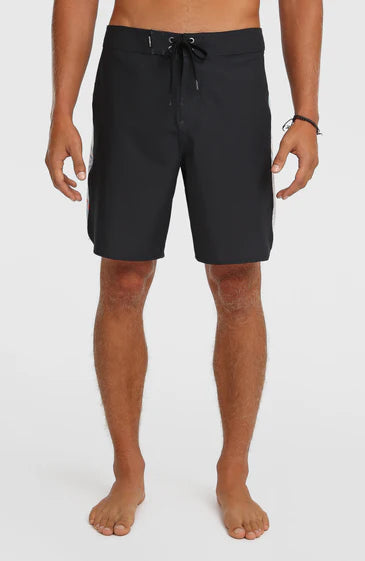 O'Neill Men Hyperfreak Tech Panel 18'' Boardshorts Black Mix