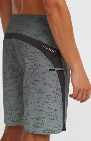 O'Neill Men Superfreak 20" Boardshorts Dark Shadow