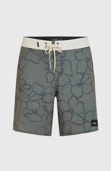 O'Neill Men Hyperfreak Mysto Scallop 19'' Boardshorts Mulled Basil