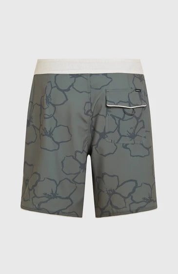 O'Neill Men Hyperfreak Mysto Scallop 19'' Boardshorts Mulled Basil