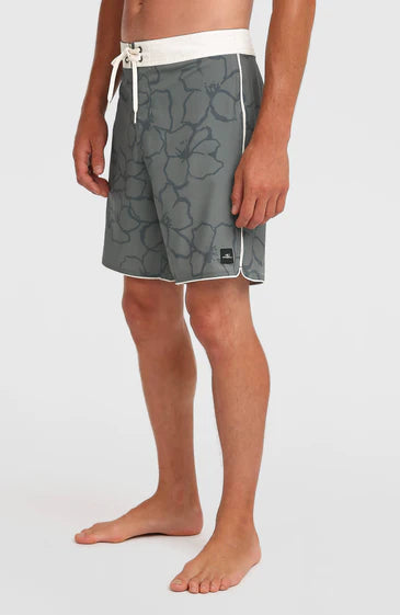 O'Neill Men Hyperfreak Mysto Scallop 19'' Boardshorts Mulled Basil
